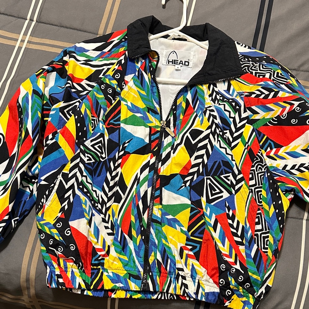 Head Multicolor Abstract Jacket